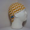 Gold and White Chevrons Welding Cap