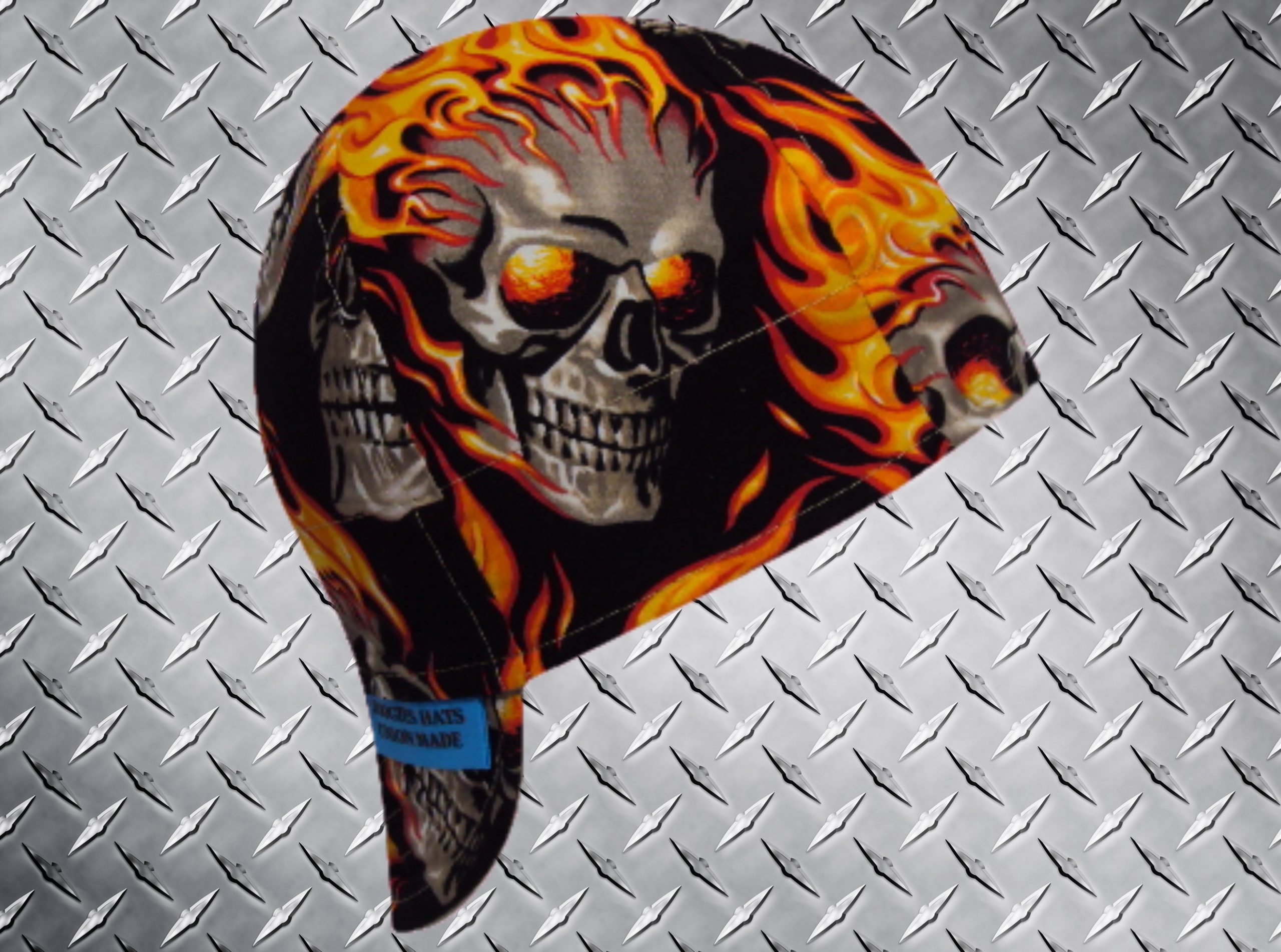 Flame Skulls Welding Hat