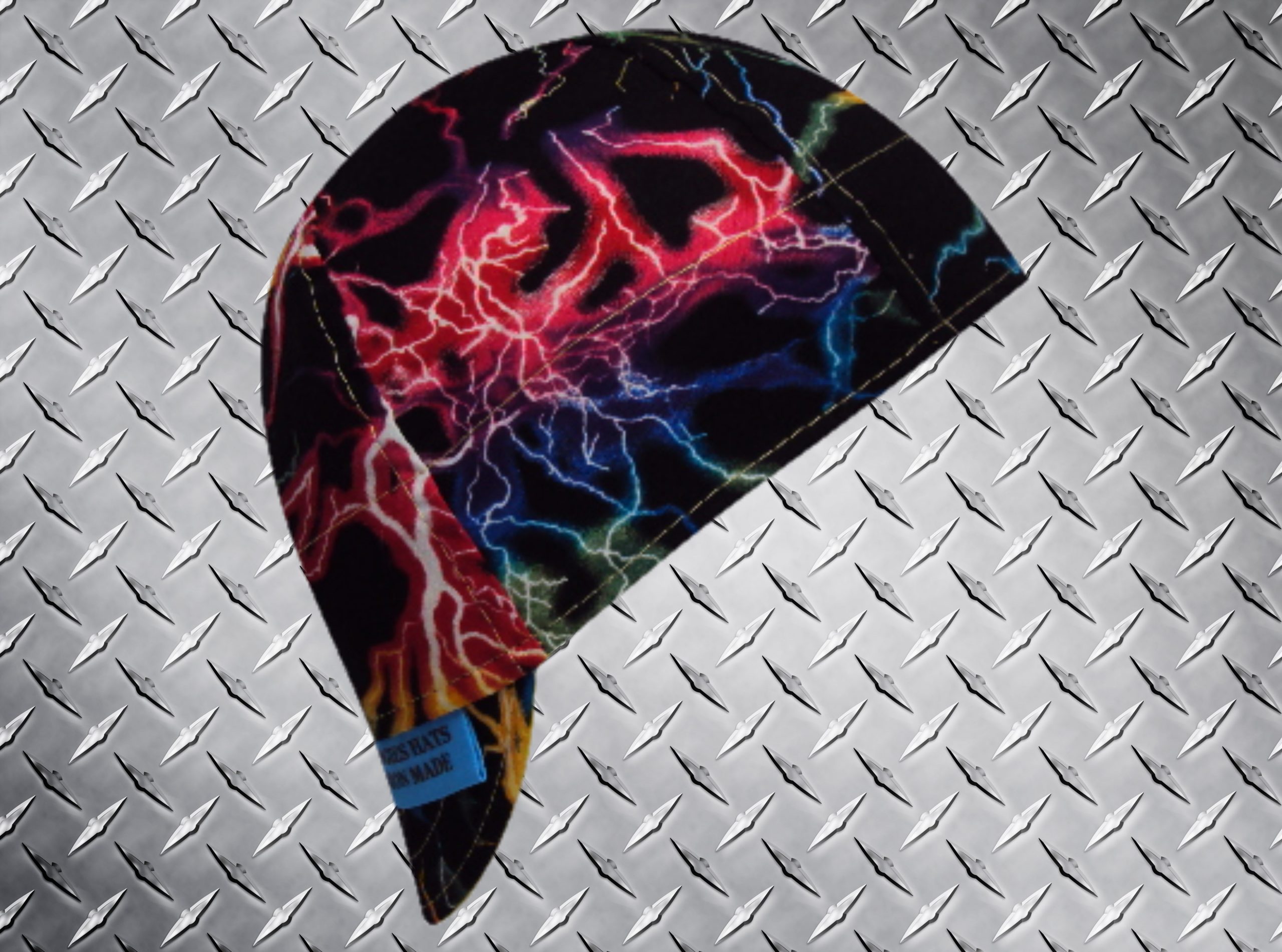 Colorful Lighting Bolts Welding Hat