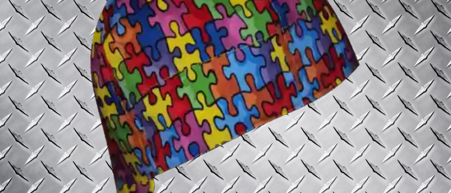 Autism Speaks Puzzle Beanie Welding Caps