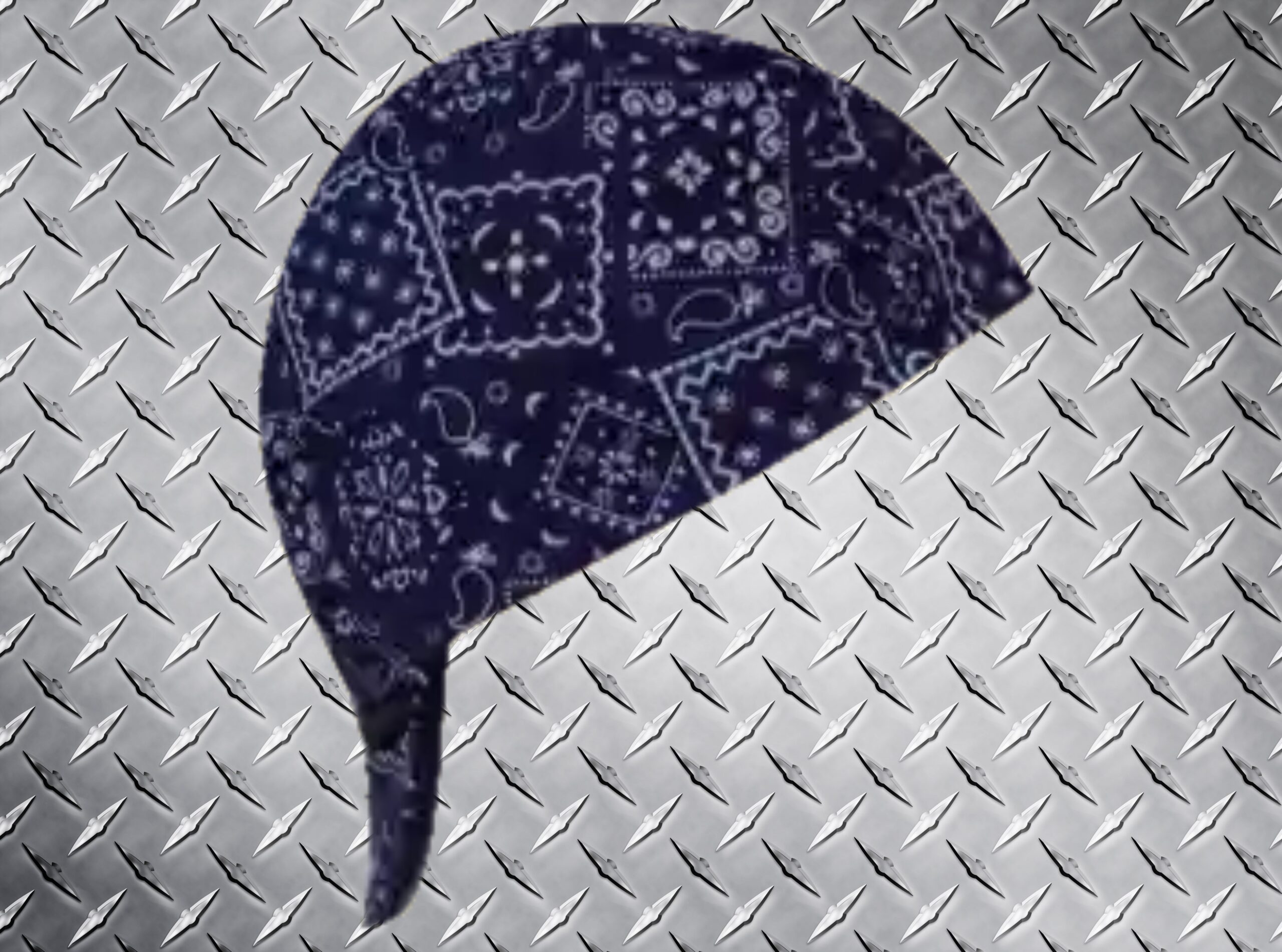 Classic Purple Bandana Welders Cap