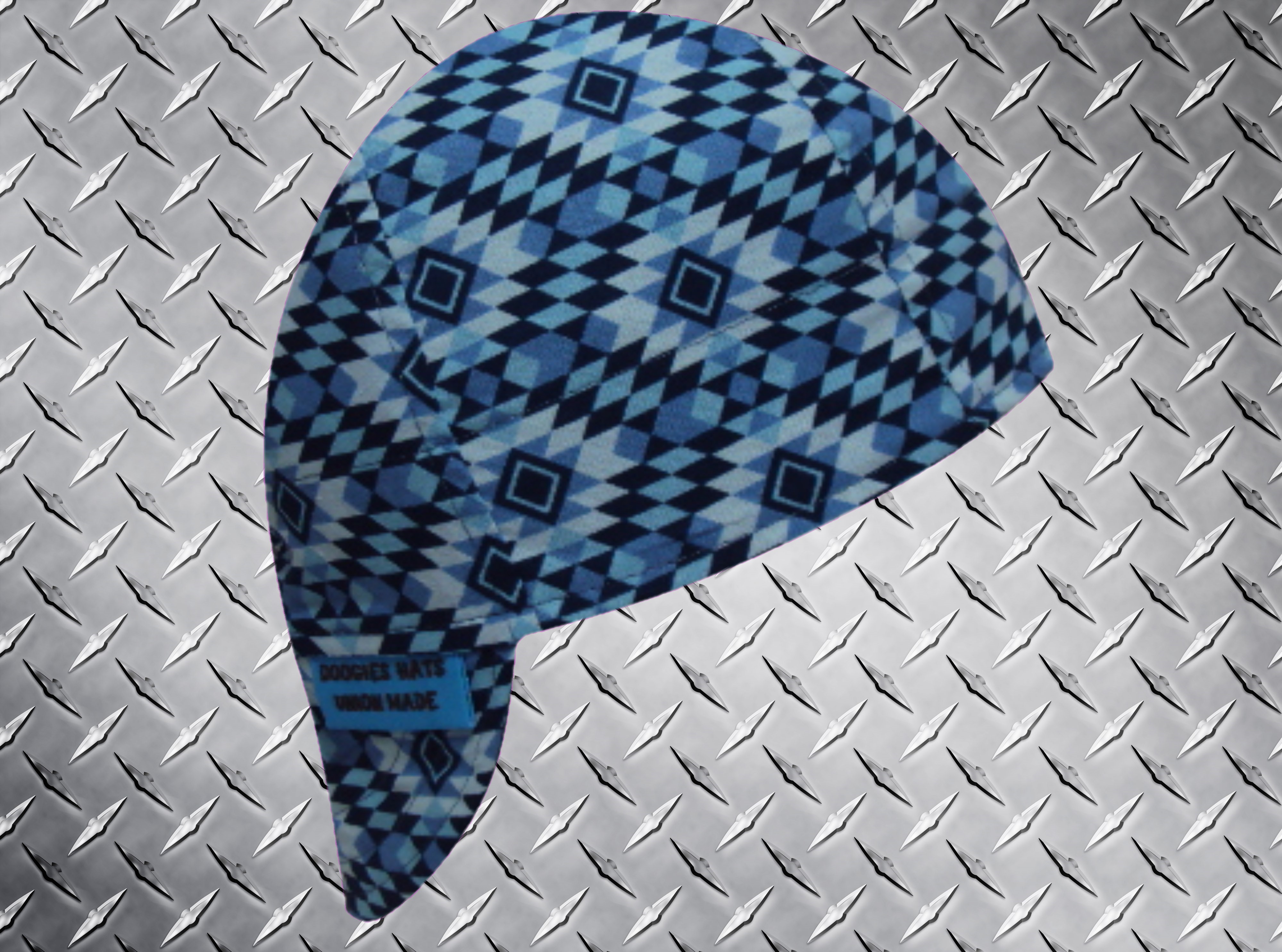 Blue Diamonds Welding Hat