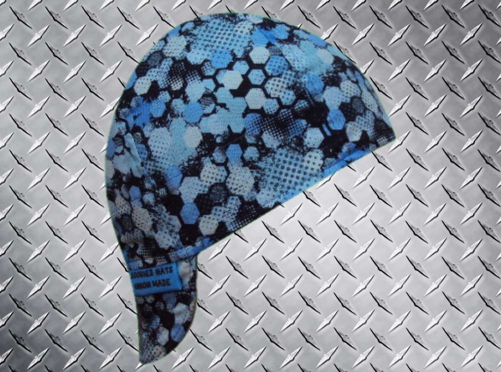 Blue Digital Camo Welding Hat