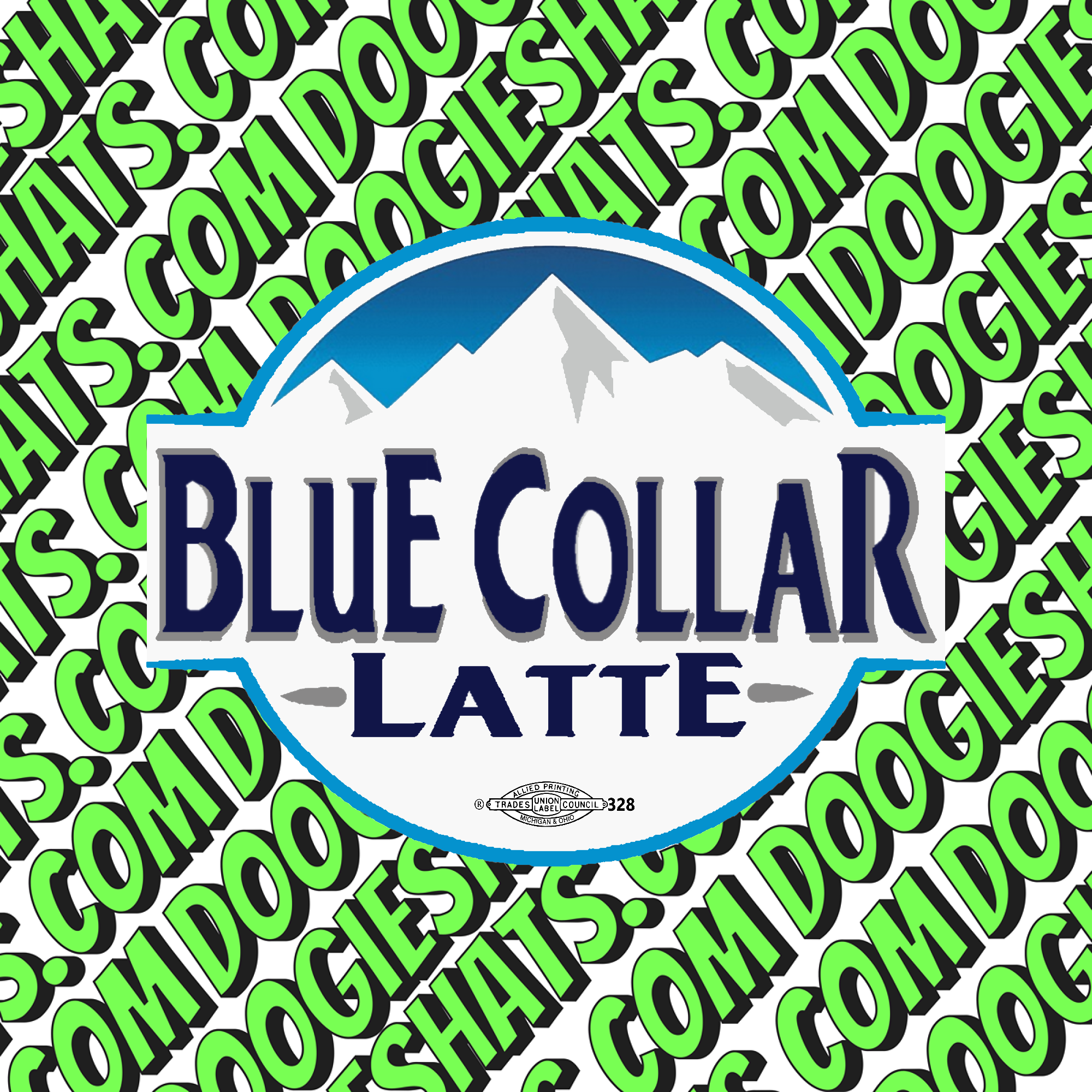 Blue Collar Latte Sticker