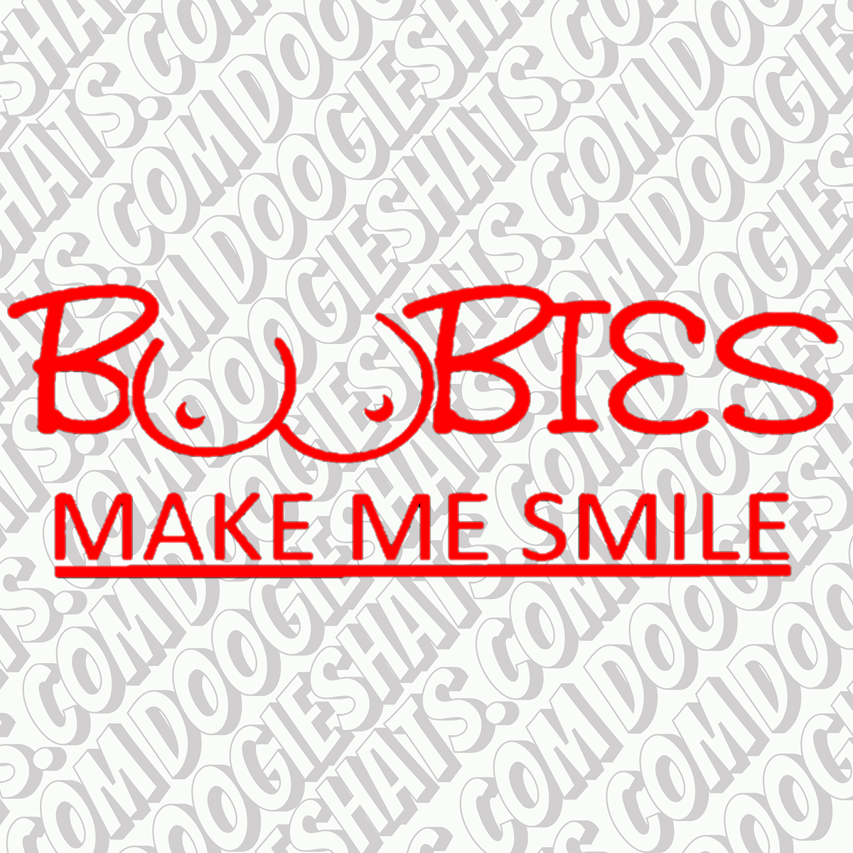 Boobies Make Me Smile Sticker