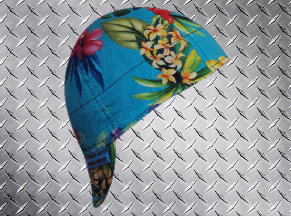 Hibiscus Blue Welding Cap