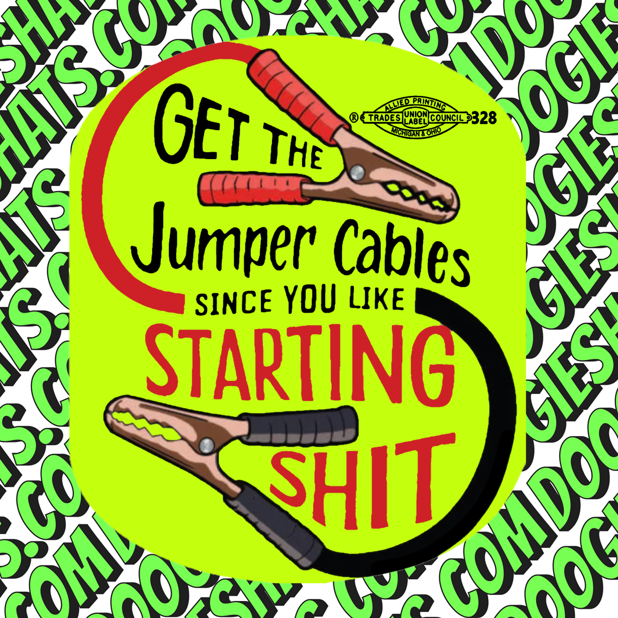 Jumper Cables Sticker